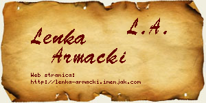Lenka Armacki vizit kartica